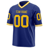 Custom Royal Gold Solid Colour Football Jersey