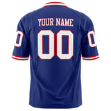 Custom Royal White Solid Colour Football Jersey