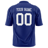 Custom Royal White Solid Colour Football Jersey