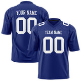 Custom Royal White Solid Colour Football Jersey