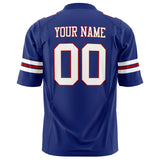 Custom Royal White Solid Colour Football Jersey