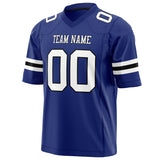 Custom Royal White Solid Colour Football Jersey