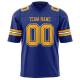 Custom Royal Gold Solid Colour Football Jersey