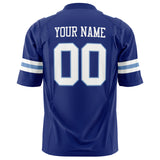 Custom Royal White Solid Colour Football Jersey