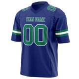 Custom Royal Kelly Green Solid Colour Football Jersey