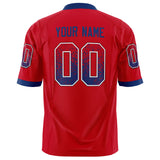 Custom Scarlet Royal Solid Colour Football Jersey