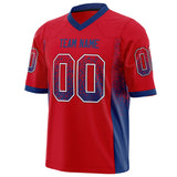 Custom Scarlet Royal Solid Colour Football Jersey