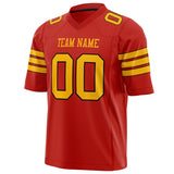 Custom Scarlet Gold Solid Colour Football Jersey