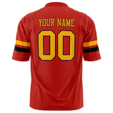 Custom Scarlet Gold Solid Colour Football Jersey