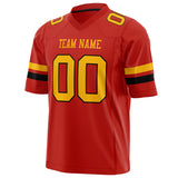 Custom Scarlet Gold Solid Colour Football Jersey