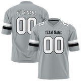 Custom Silver White Solid Colour Football Jersey