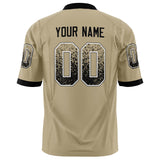 Custom Vegas Gold Black Solid Colour Football Jersey