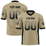 Custom Vegas Gold Black Solid Colour Football Jersey