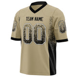 Custom Vegas Gold Black Solid Colour Football Jersey