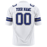 Custom White Royal Solid Colour Football Jersey