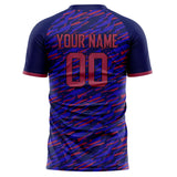 Custom Purple Pink Pattern Soccer Jersey