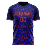 Custom Purple Pink Pattern Soccer Jersey