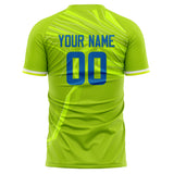 Custom Green Royal Pattern Soccer Jersey