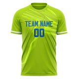 Custom Green Royal Pattern Soccer Jersey