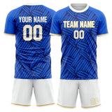 Custom Blue Navy GeometricalPattern Soccer Set