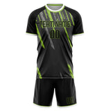 Custom Gray Teal GeometricalPattern Soccer Set