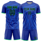 Custom Blue Teal GeometricalPattern Soccer Set