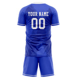 Custom Blue White GeometricalPattern Soccer Set