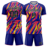 Custom Royal Pink GeometricalPattern Soccer Set