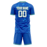 Custom Royal Gold GeometricalPattern Soccer Set