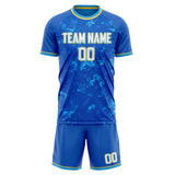 Custom Royal Gold GeometricalPattern Soccer Set