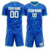 Custom Royal Gold GeometricalPattern Soccer Set