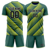 Custom Gray Teal GeometricalPattern Soccer Set