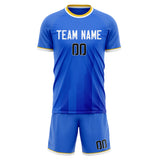Custom Blue White GeometricalPattern Soccer Set