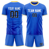 Custom Blue White GeometricalPattern Soccer Set
