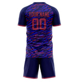 Custom Purple Pink GeometricalPattern Soccer Set