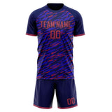 Custom Purple Pink GeometricalPattern Soccer Set
