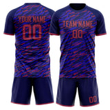 Custom Purple Pink GeometricalPattern Soccer Set