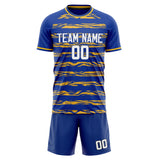 Custom Royal Gold GeometricalPattern Soccer Set