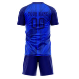 Custom Blue Navy GeometricalPattern Soccer Set