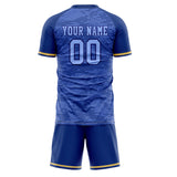 Custom Royal Gold GeometricalPattern Soccer Set