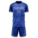 Custom Royal Gold GeometricalPattern Soccer Set