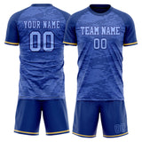 Custom Royal Gold GeometricalPattern Soccer Set