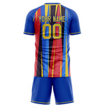 Custom Royal Gold GeometricalPattern Soccer Set
