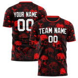 Custom Red Skull Soccer Jersey