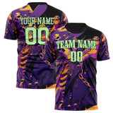 Custom Purple Skull Soccer Jersey