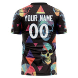 Custom black Skull Soccer Jersey