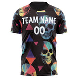 Custom black Skull Soccer Jersey