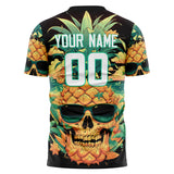 Custom Green Skull Soccer Jersey