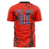 Custom Red Skull Soccer Jersey