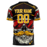 Custom Gold Skull Soccer Jersey